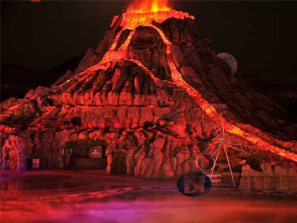 浙江杭州宋城影视基地火山造型工程